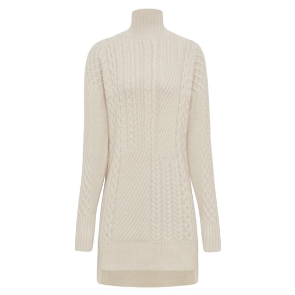 Reiss Sweaters - REISS MARTHA CABLE KNIT HIGH NECK JUMPER CREAM SMALL bm